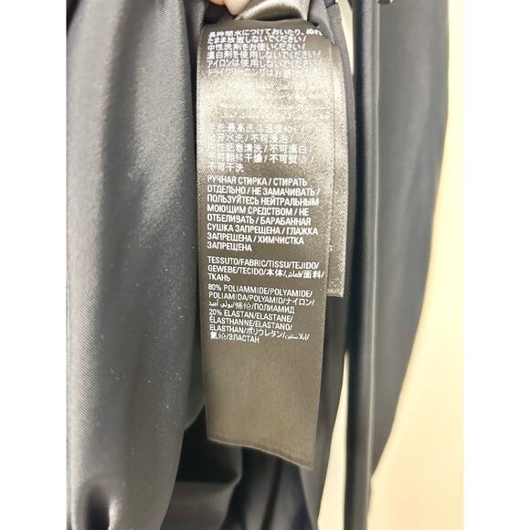 Balenciaga's Long Sleeve Ruched Bodycon Mini Dress Matte Black Women's 34 / US 2 - Picture 5 of 6